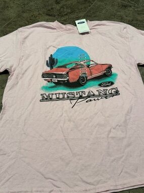 Ford Mustang Pink Graphic Tee